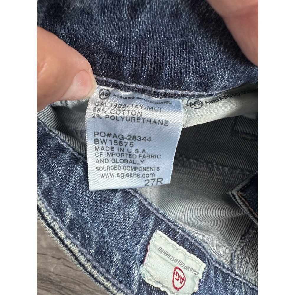 AG Adriano Goldschmied Jeans Sz 27 The Janis High Rise Flare 70's USA - Picture 9 of 10